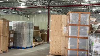Inside Lingyi International Logistics Warehouse in China | Professional Cargo Storage, Handling & Ex